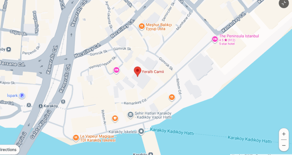 istanbul karaköy yer alti camii