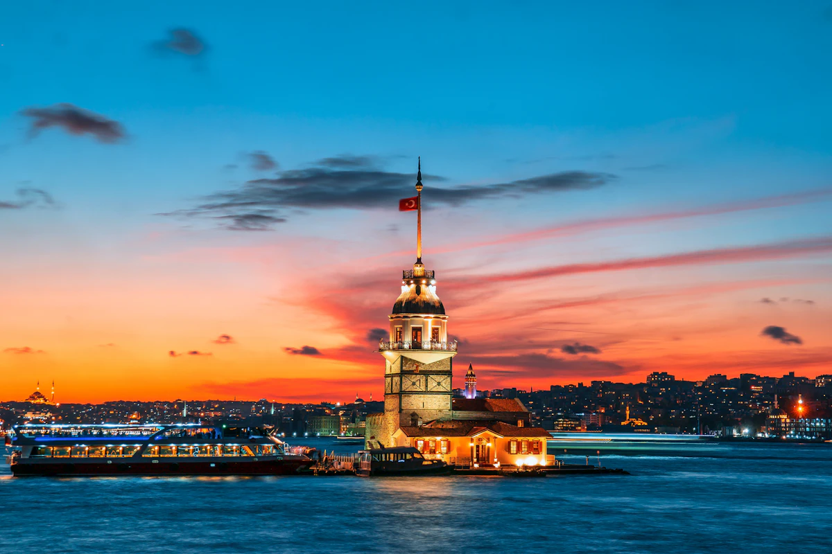 Maiden's Tower on the Bosphorus in Istanbul
