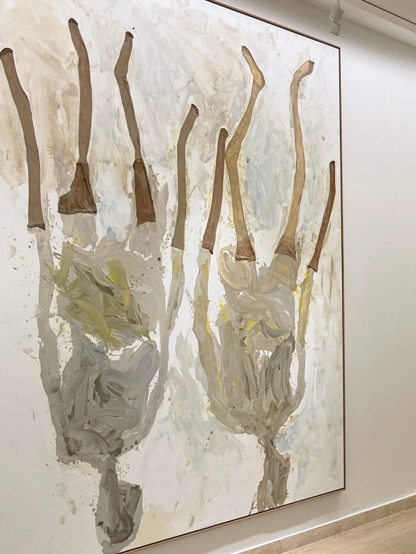 Sabancı Museum gallery photograph showing an expressive painting of clothed figures